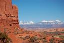 The LaSal Mtns from Arches NP