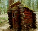 Log Outhouse